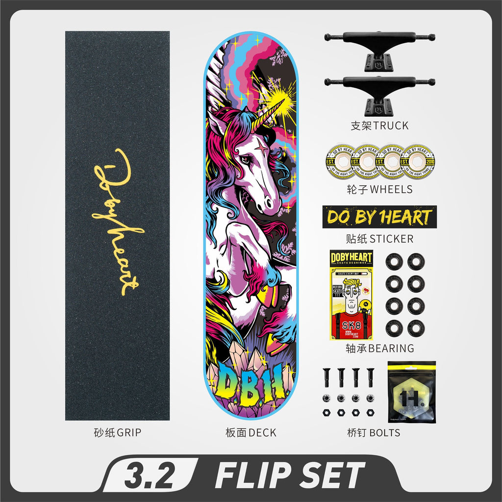 バラ模様 スケートボードデッキ ブランドブランドDo By Heart สเก็ต