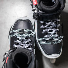 POWERSLIDE CHECKER LACES (WHITE/BLACK)