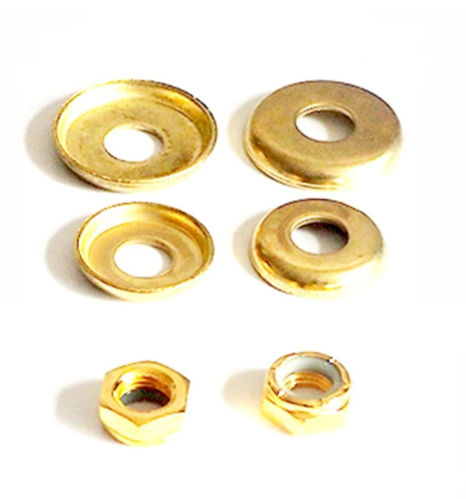 Truck nut & bushing washer, gold Skate Buddy